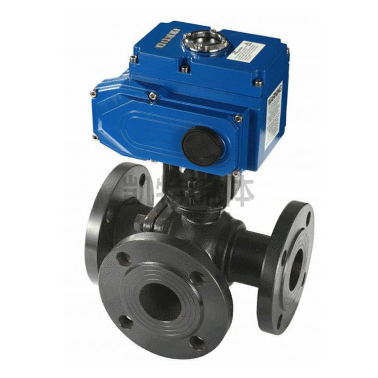 電動(dòng)防爆三通法蘭球閥